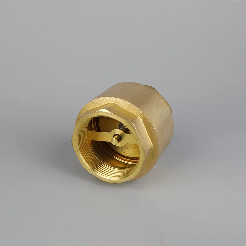 Brass Thread In-Line Spring Check Valve 1/2" 3/4" 1-1/2" Female Thread NPT One-Way Anti Backflow Water Control Float Valve Oasis Select