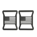 1Pair For Jeep Wrangler JL 2018 - 2022 Lamp Hood Rear Light Cover Decoration Brake Car Sticker Rear Taillight Protector Guard Oasis Select US Flag