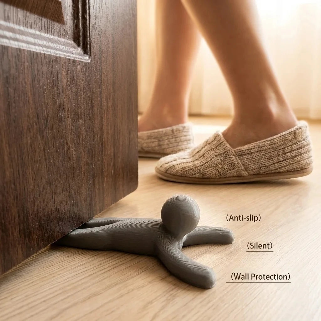 Creative Stick Figure Door Holder Funny Novelty Indoor Decorative Door Block Home Decoration Accessories Figurine Oasis Select