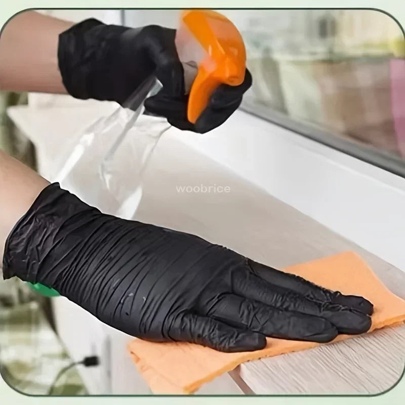 Disposable Nitrile Waterproof Gloves Dish Washing Kitchen Household Gloves Dog Wash Cleaning Glove for Food Working Latex Gloves Oasis Select