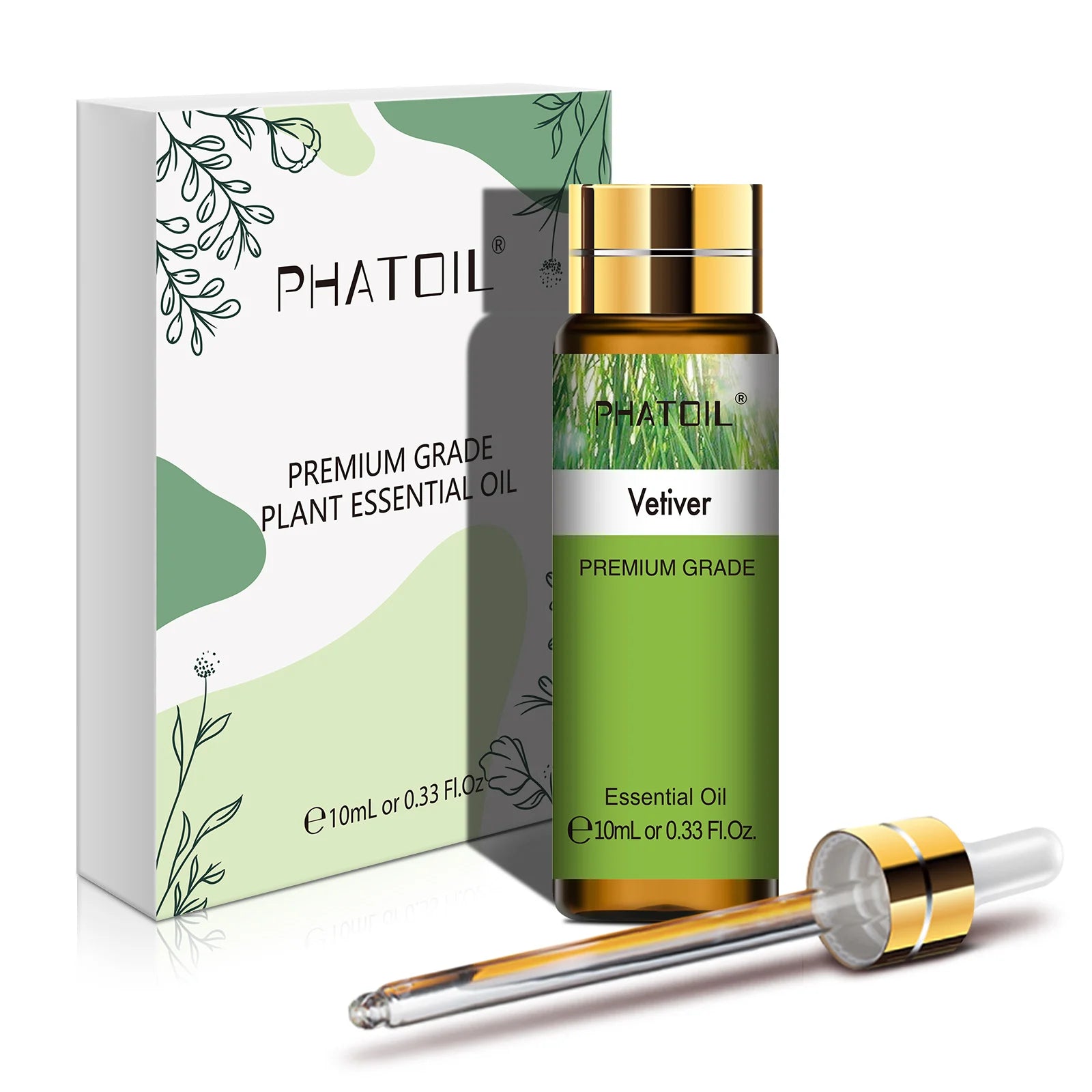 PHATOIL Vetiver Essential Oil | Pure Aromatherapy Oil 5–100ml