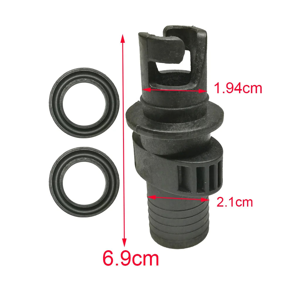 Inflatable PVC Boat Kayak Air Valve Adapter Inflation Dinghy Valve Adaptor Air Pump Hose Screw Valve Connector Oasis Select