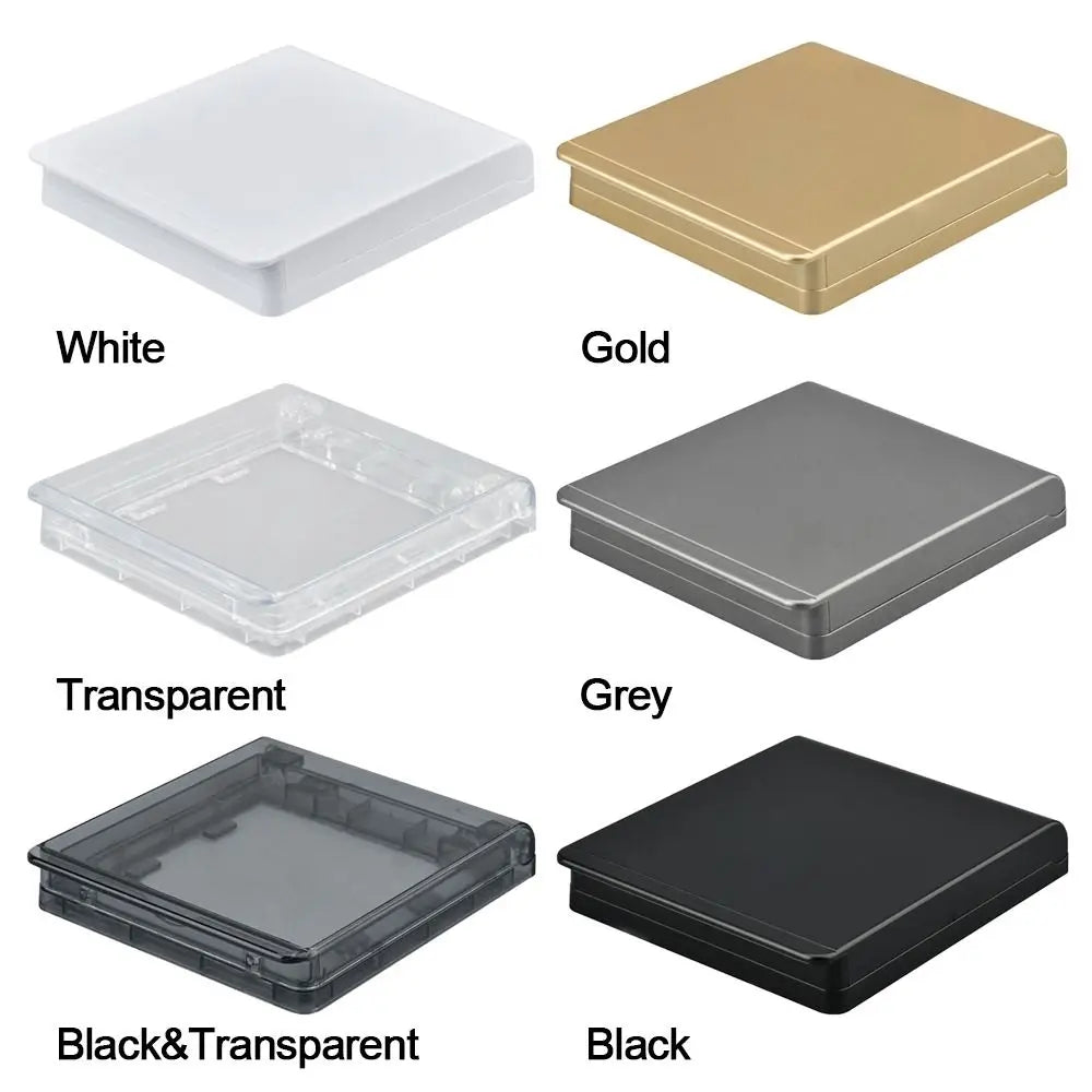 Self-Adhesive Plastic Switch Protective Cover Wall-mounted Socket Waterproof Box Bathroom Protection Socket Electric Plug Cover Oasis Select