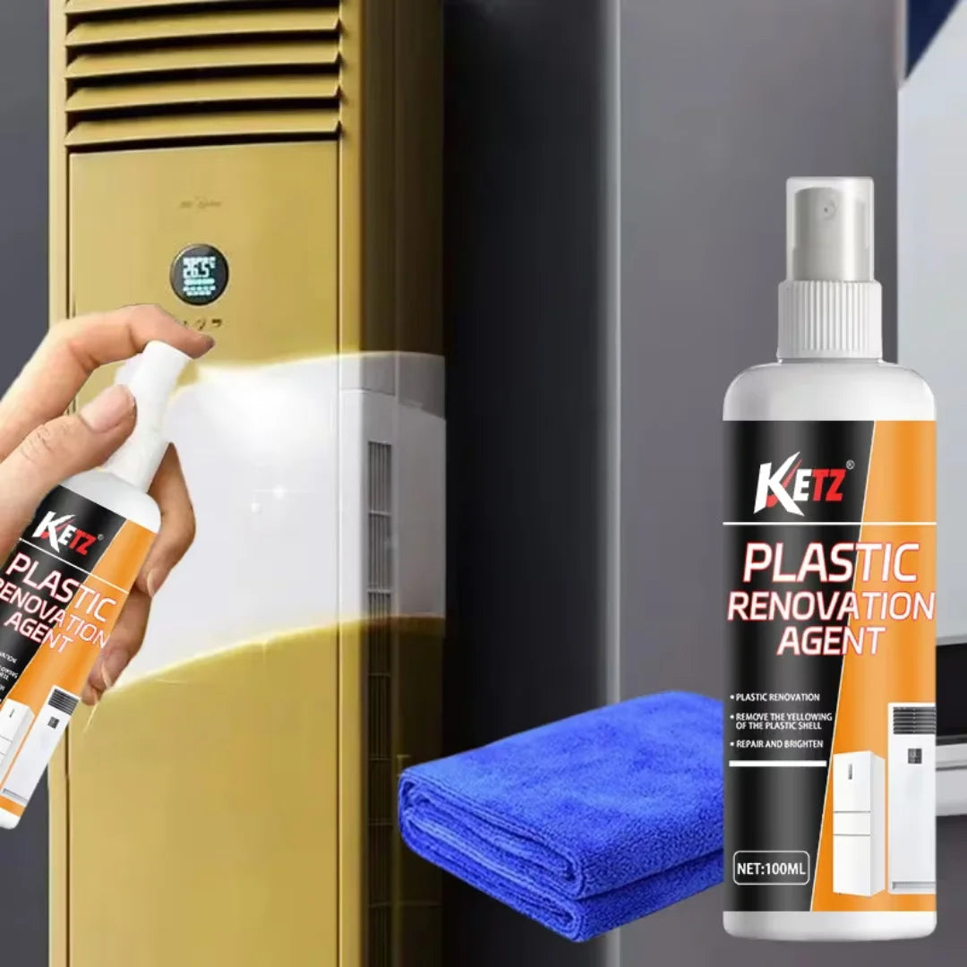 100ml Plastic Renovation Agent - Yellowing Remover & Brightener for Household Appliances, Air Conditioners & Plastic Surfaces Oasis Select