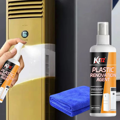 100ml Plastic Renovation Agent - Yellowing Remover & Brightener for Household Appliances, Air Conditioners & Plastic Surfaces Oasis Select
