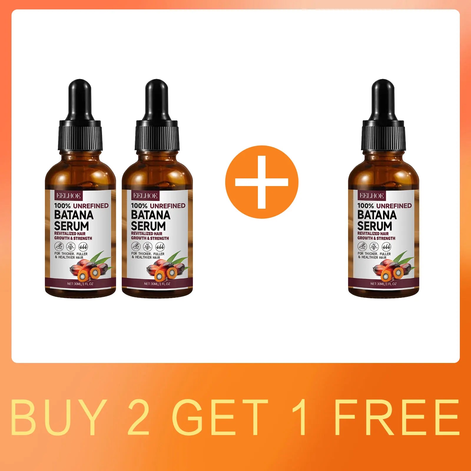 EELHOE Batana Oil Hair Shampoo and Conditioner Anti Frizz Bright Deep Nourish Anti Hair Loss Treatment for Hair Growth Products Oasis Select 2 Oil For 1 Free
