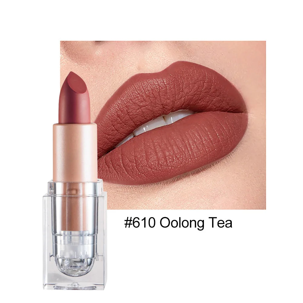 HANDAIYAN Matte Nude Lipstick | Velvet Waterproof Long Lasting