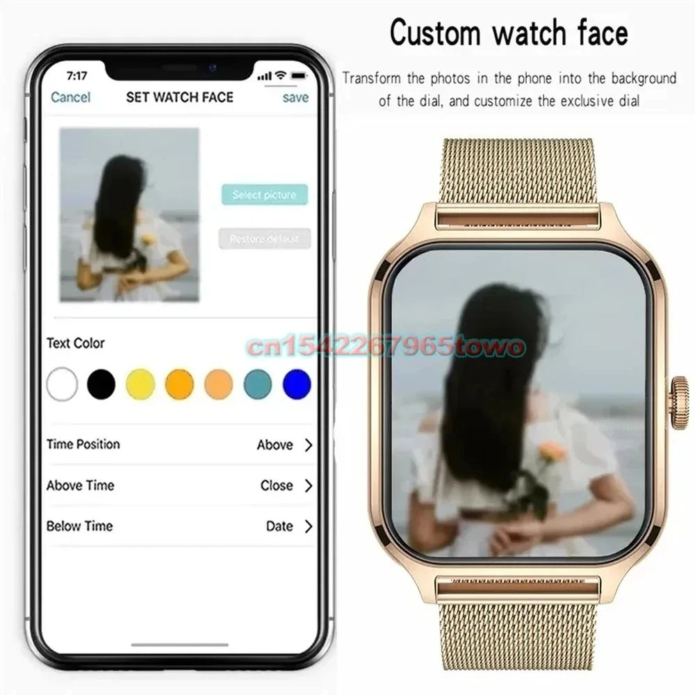 Smart Watch For Android IOS Watches 1.83inch HD Display Bluetooth Call Message Alert Music Sports Mode Smartwatch Men Women Gift Oasis Select