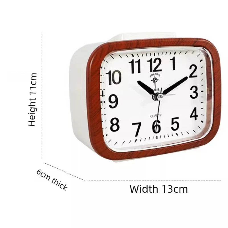 Clock Living Room Desktop Decoration Bedside Clock Table Desktop Home Decoration Ornament with Backlight Minimalist Style Oasis Select