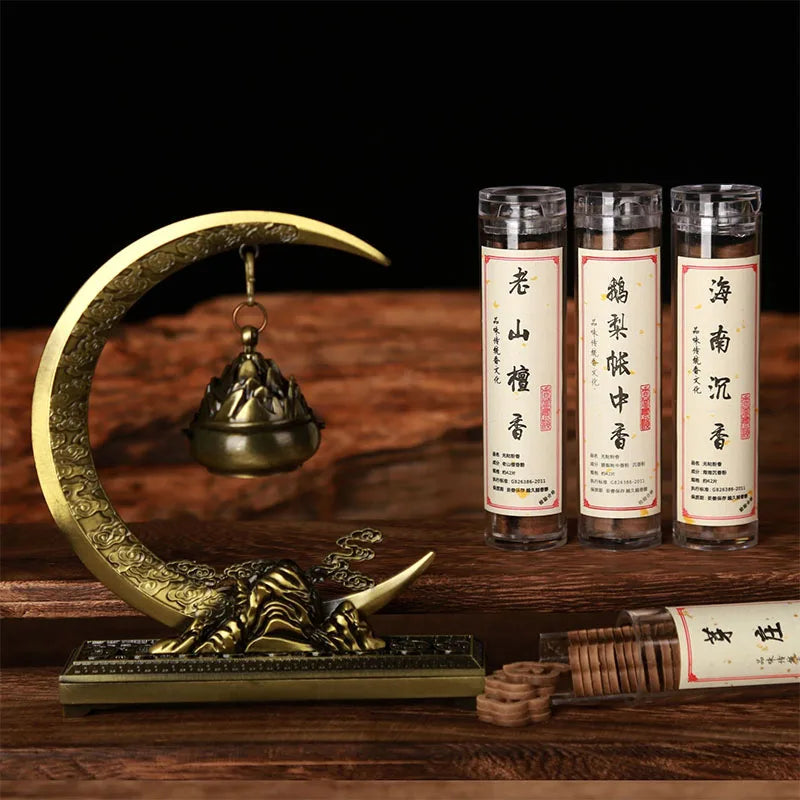 Small Xiangyun Non Stick Powder Pan Goose Pear Tent Fragrance Hainan Agarwood Sandalwood 42pc Pan Fragrance Alloy Incense Burner Oasis Select