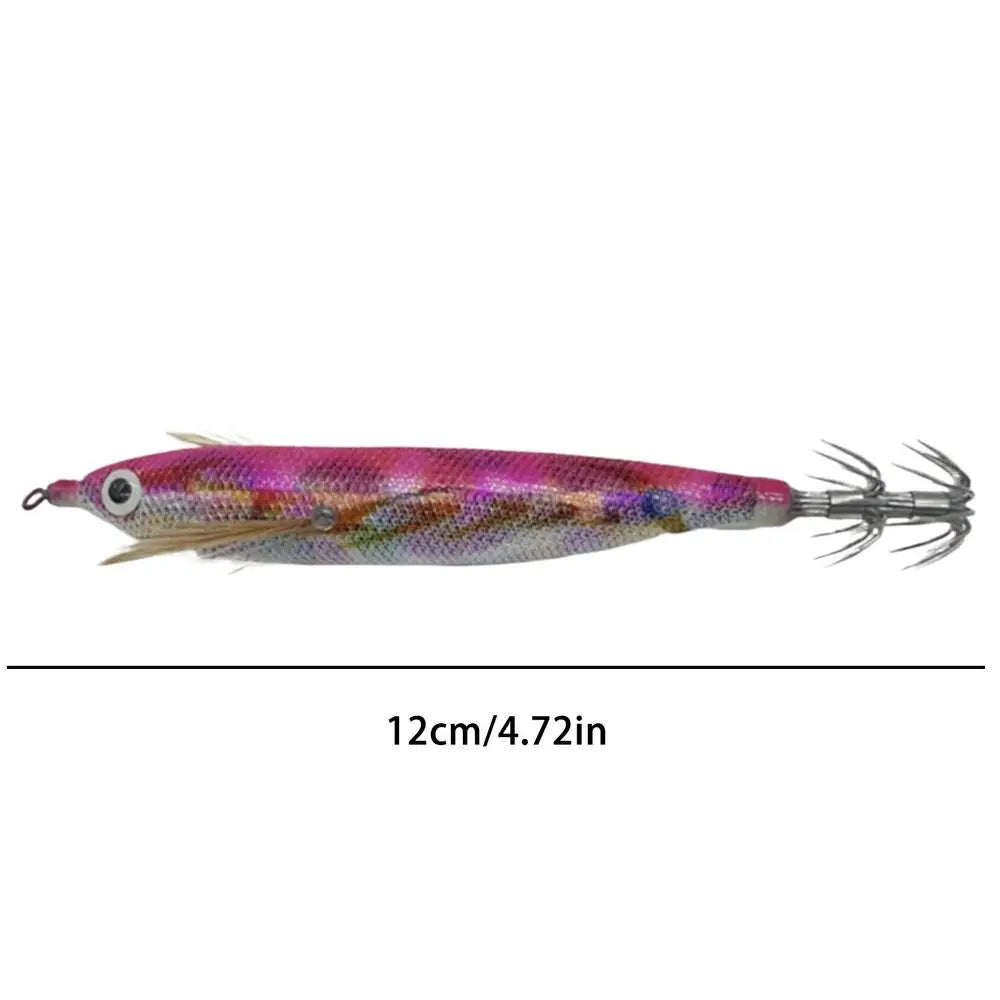 Squid Jigs Saltwater 4.7in Glowing Catching Bait with Sound Beads Saltwater Fishing Lures for Cuttlefish Bass Trout Catfish Oasis Select Style A