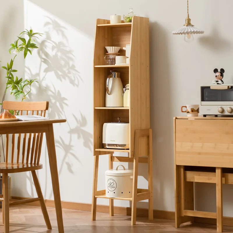 Kitchen rack Floor-to-ceiling multi-layer locker Edge storage cabinet Household multi-functional narrow gap crevice frame Oasis Select