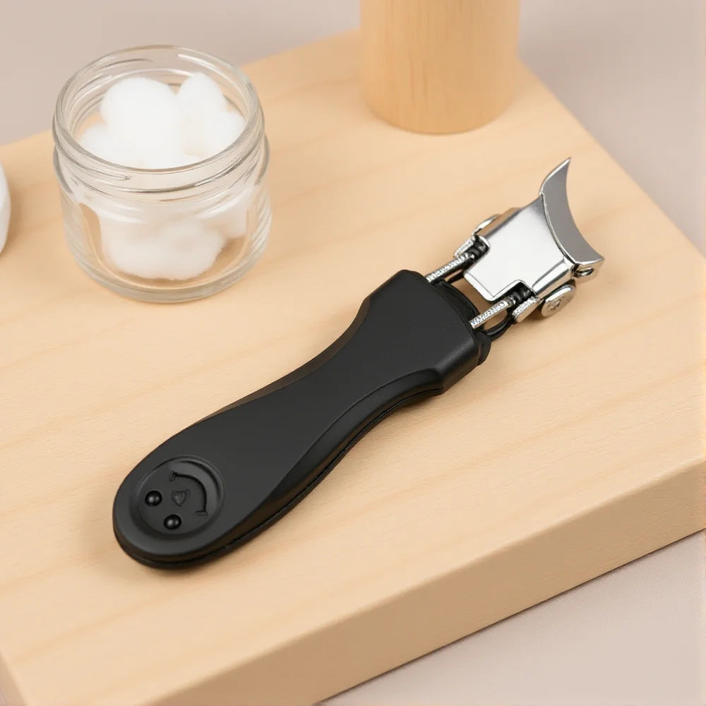 Stainless Steel Toenail Clipper – 45° Blade & Anti-Splash
