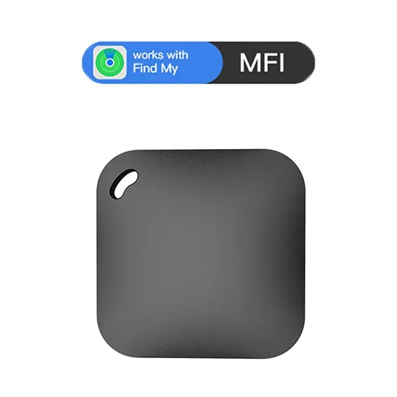 Smart Bluetooth GPS Tracker Work with Apple Find My APP ITag Anti Lost Reminder Device MFI Rated Locator Car Key Pet Kids Finder Oasis Select Black