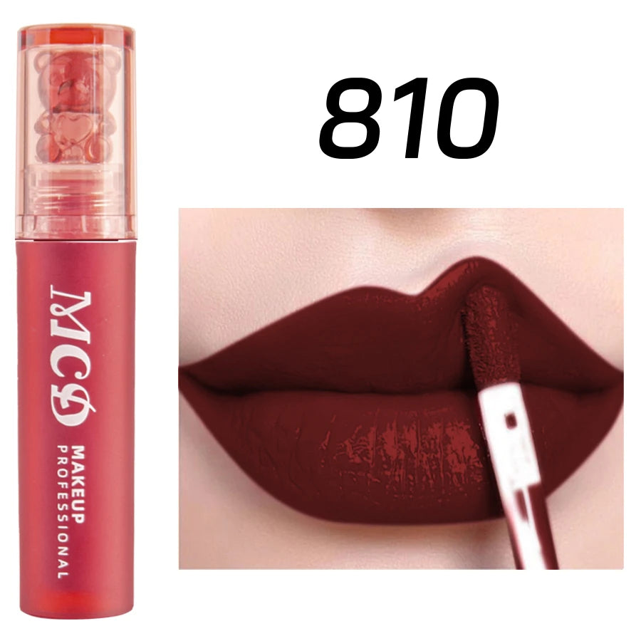 MCD 12-Color Lip Gloss Set – Matte Velvet Liquid Lipstick