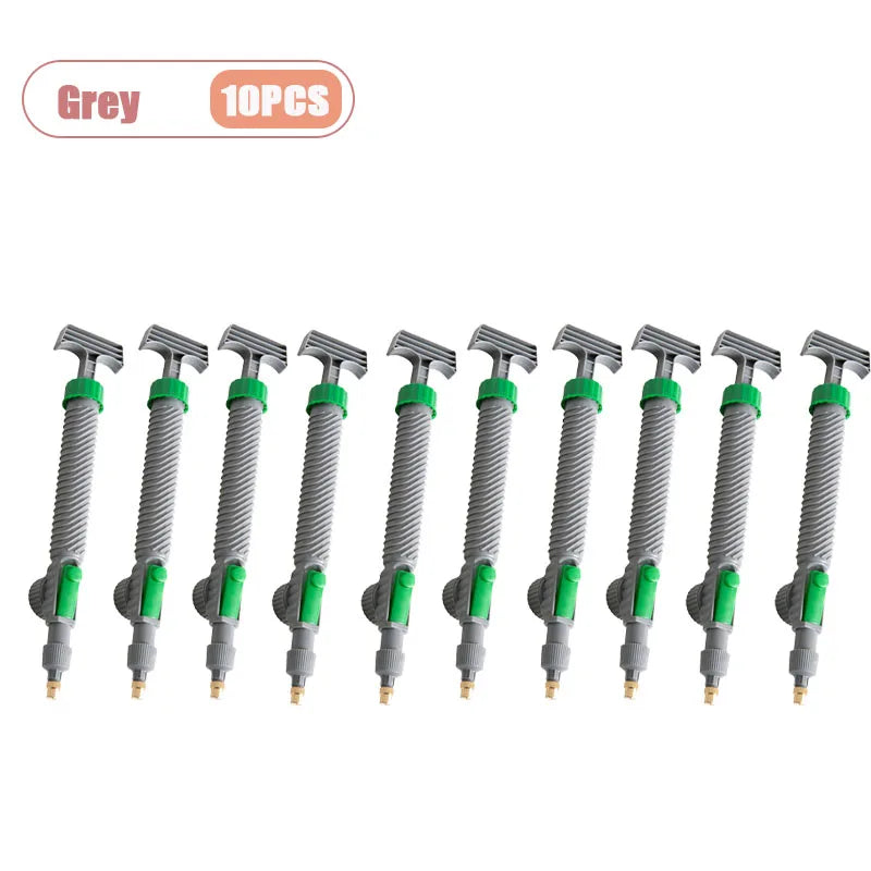 Universal Bottle Spray Nozzle Multi-Function Sprayer for Disinfection Plant Care Car Washing Garden Use Essential Garden Tool Oasis Select Grey-10PCS