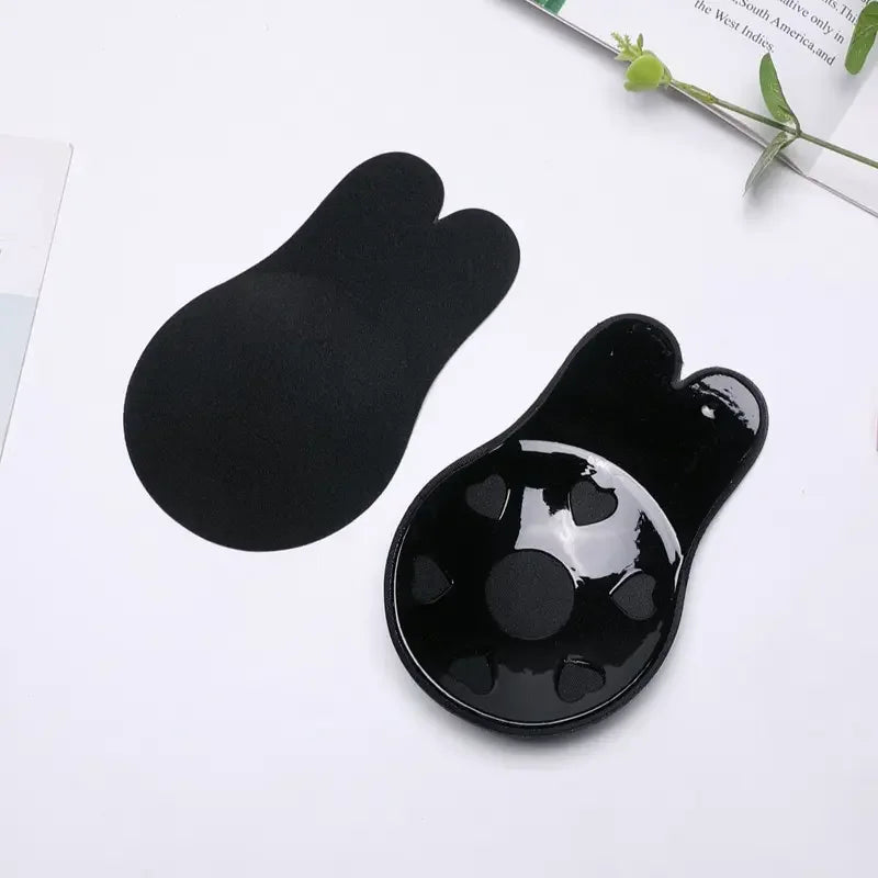 Women Breast Lifting Stickers Push Up Bras Silicone Invisible Chest Strapless Breast Rabbit Lift Up Tape Nipple Cover Bra Pads Oasis Select
