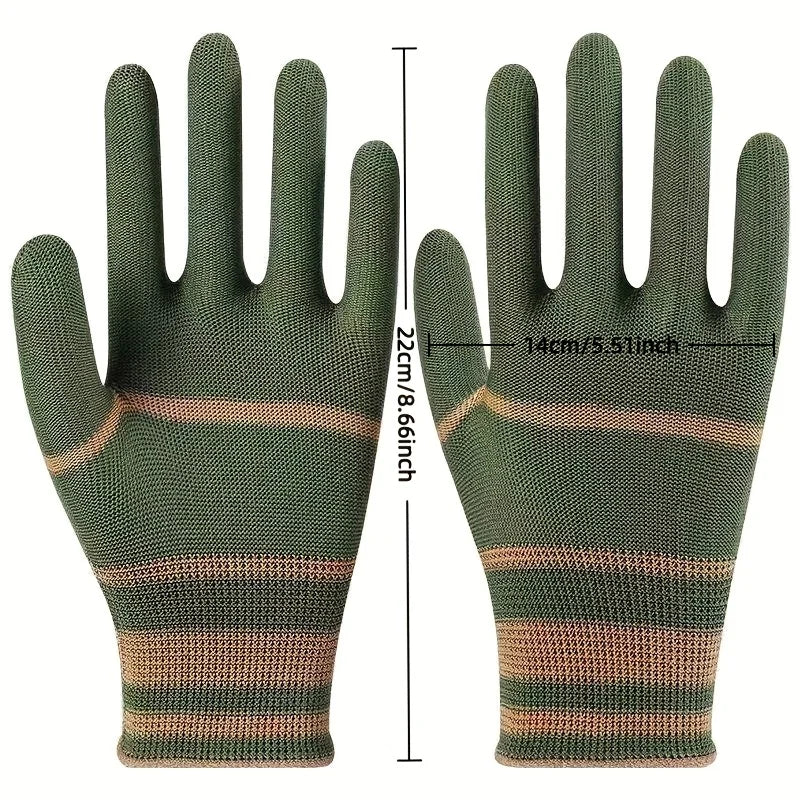 10PCS Nylon Gloves - Lightweight Grip Texture, Suitable for Outdoor Cycling, Fishing, Camping, One Size Suitable for Everyone Oasis Select