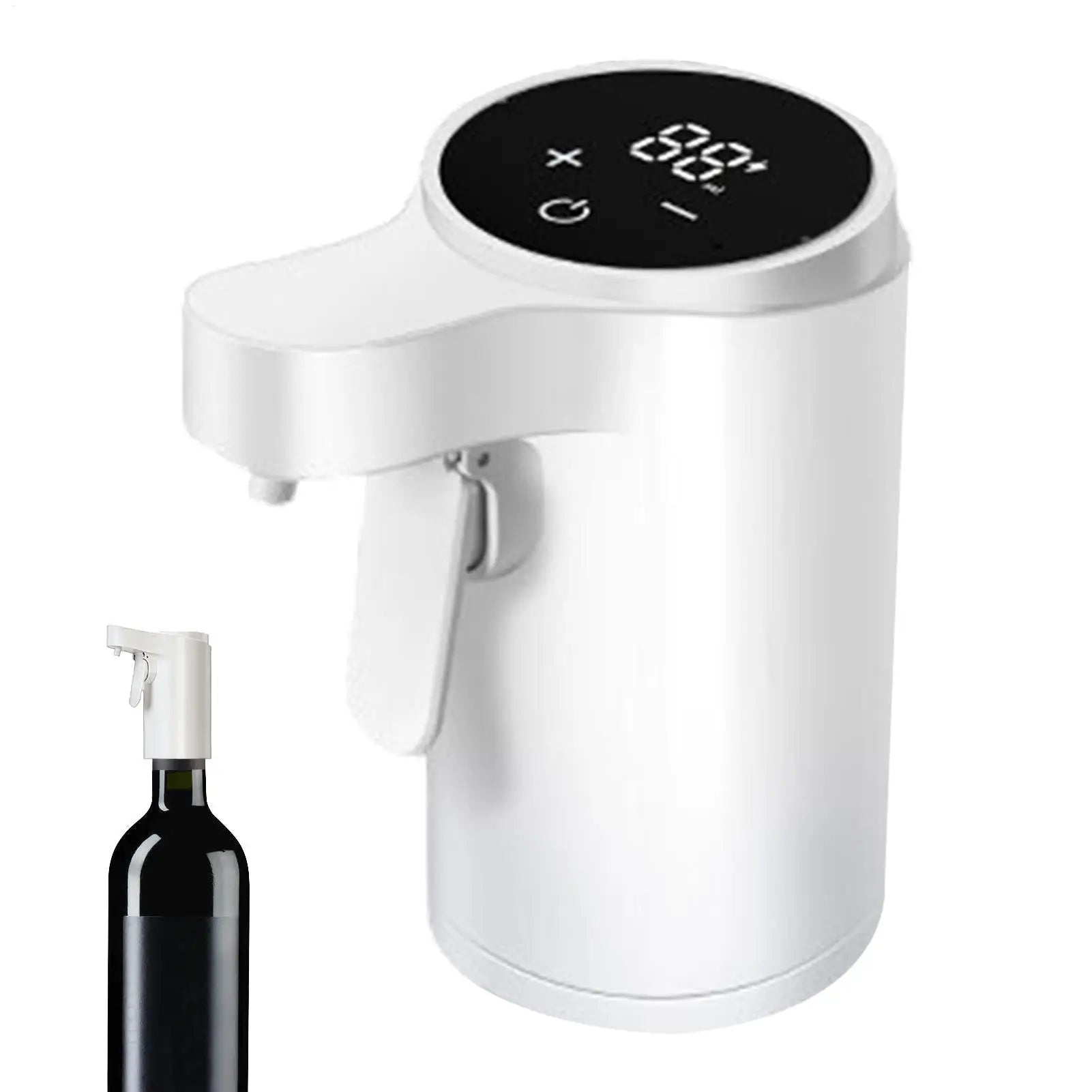 Wine Aerator Pourer Electric Touch Screen 4-Mode Digital Alcohol Bottle Dispenser Wine Accessories for Home Bar Office Travel Oasis Select