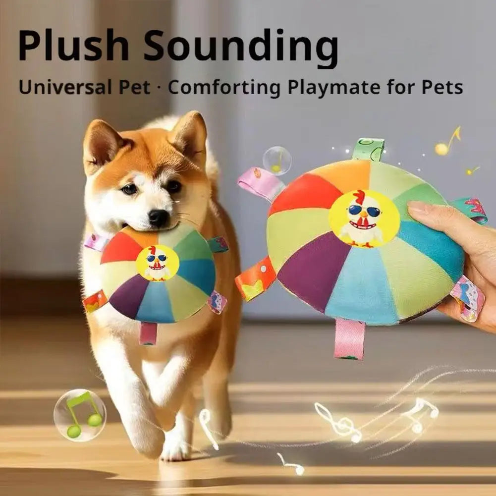Cartoon Design Dog Plush Sound Toy Wear Resistant Bite Resistant Teddy Chew Toy for Puppy Pet Teeth Grinding Relief Oasis Select