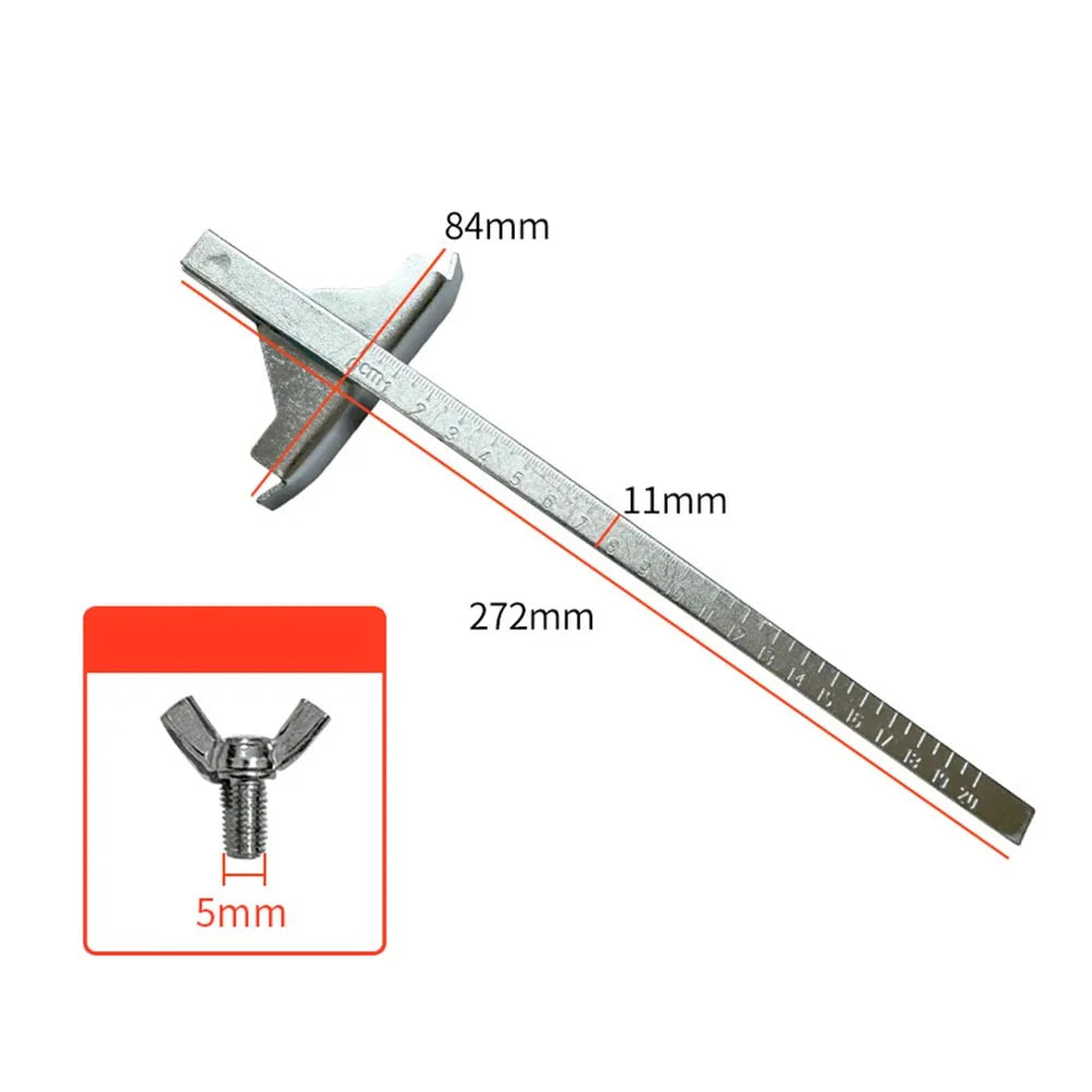 9/11mm Circular Saw Guide Edge Guide With Scale For Dewalt For DC390K For DW936 Cordless Saw Power Tool Accessories Oasis Select Silver 11mm Guide