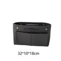 Felt Insert Bag Organizer | Multi-Pocket Travel Cosmetic Tote Bag Insert Organizer Oasis Select Dark gray L