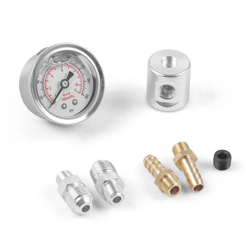 0–160 PSI Liquid-Filled Fuel Pressure Gauge | 1/8 NPT AN6 Fuel Pressure Gauge Oasis Select