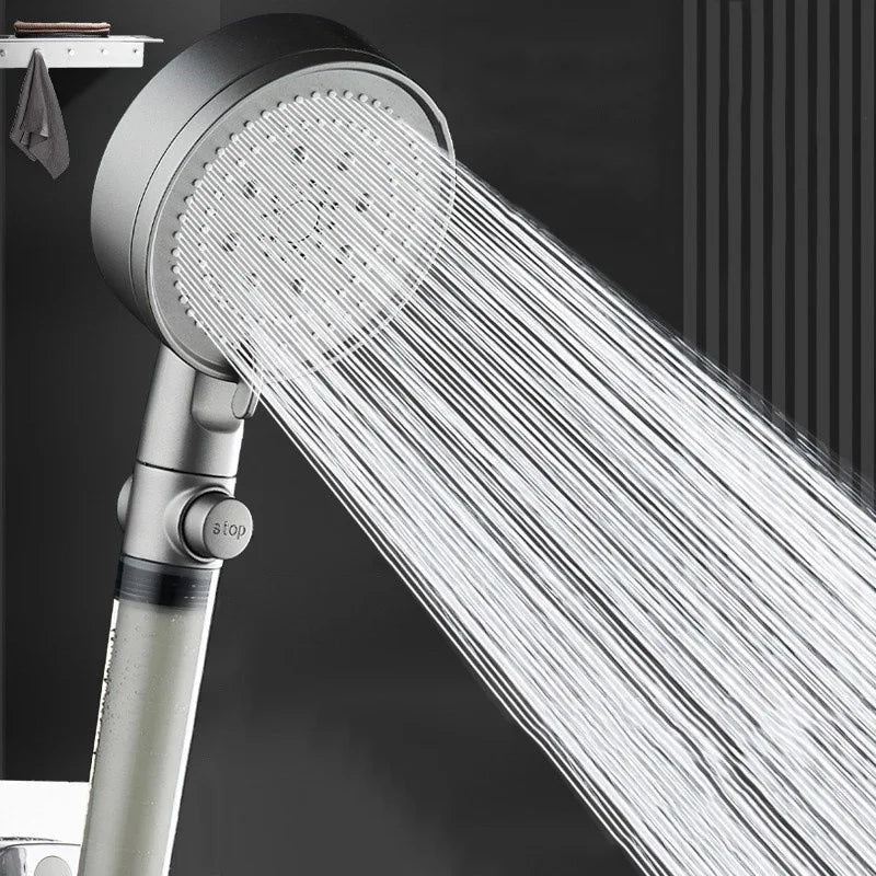 5-Mode High-Pressure Handheld Shower Head with PP Cotton Filter