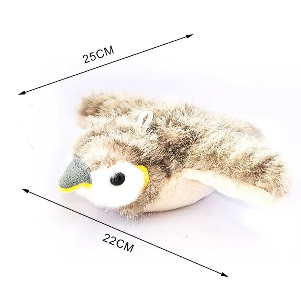 Electronic Flapping Bird Cat Toy USB Vivid Chirping Interactive Cat Hangable Touch-Activated Simulated Bird Cat Toy Oasis Select