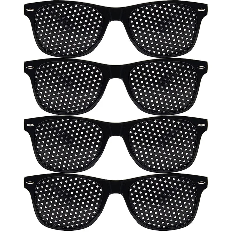 1/4PCS Anti-myopia Astigmatism Glasses Vision Correction Fatigue Pin Hole Glasses With Holes For Men Women Eyesight Improvement Oasis Select A-4PCS
