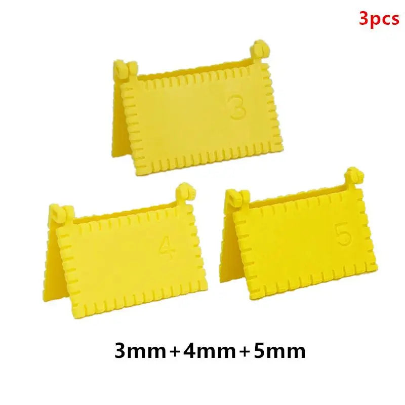 1/3 PCS Precision Sewing Guide Template Tool for Consistent Stitches 3/4/5mm Spacing Fabric Embroidery Leather Craft Oasis Select Set Yellow