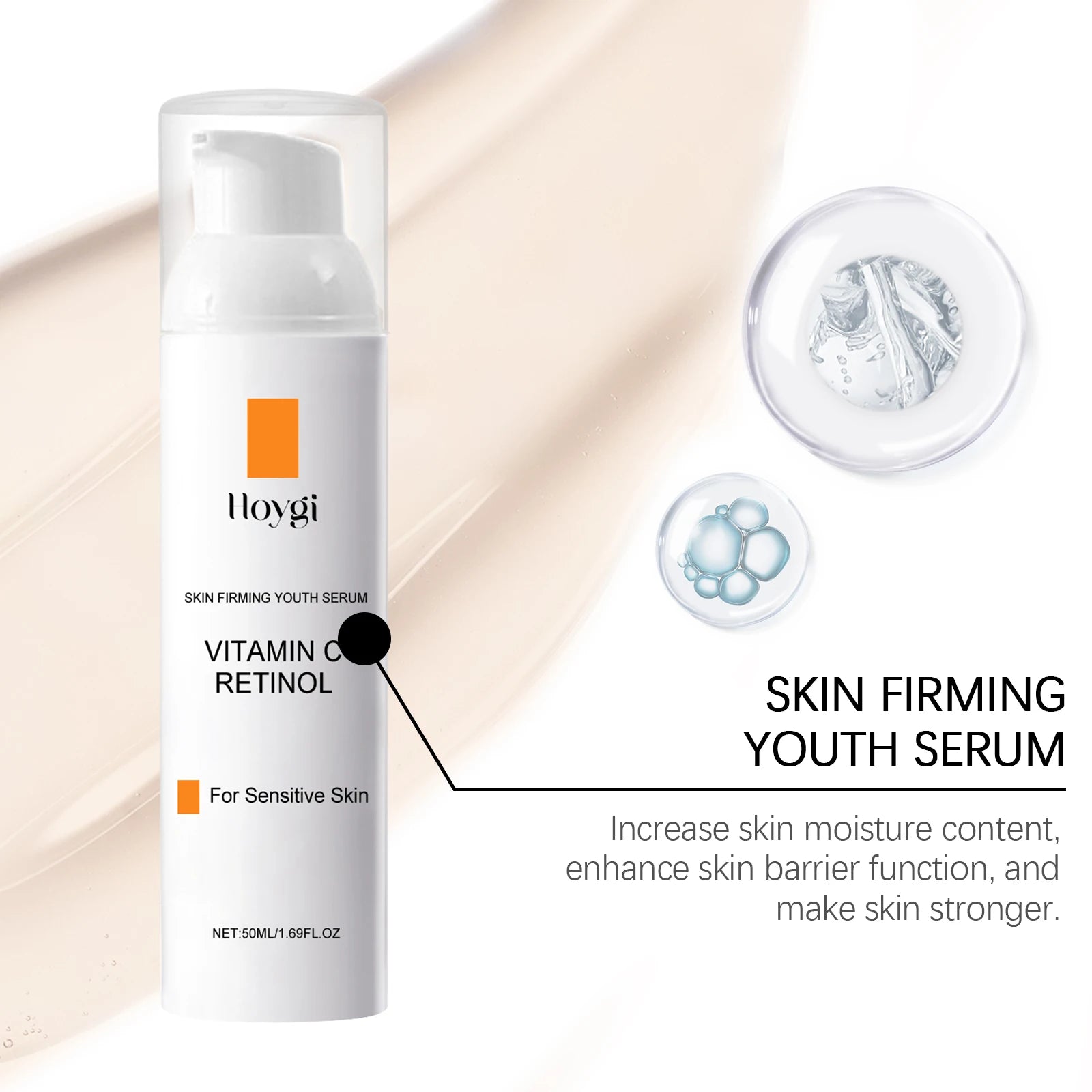 Hoygi Retinol Vitamin C Face Cream – Anti-Aging, 50ml Anti-Aging Face Cream Oasis Select