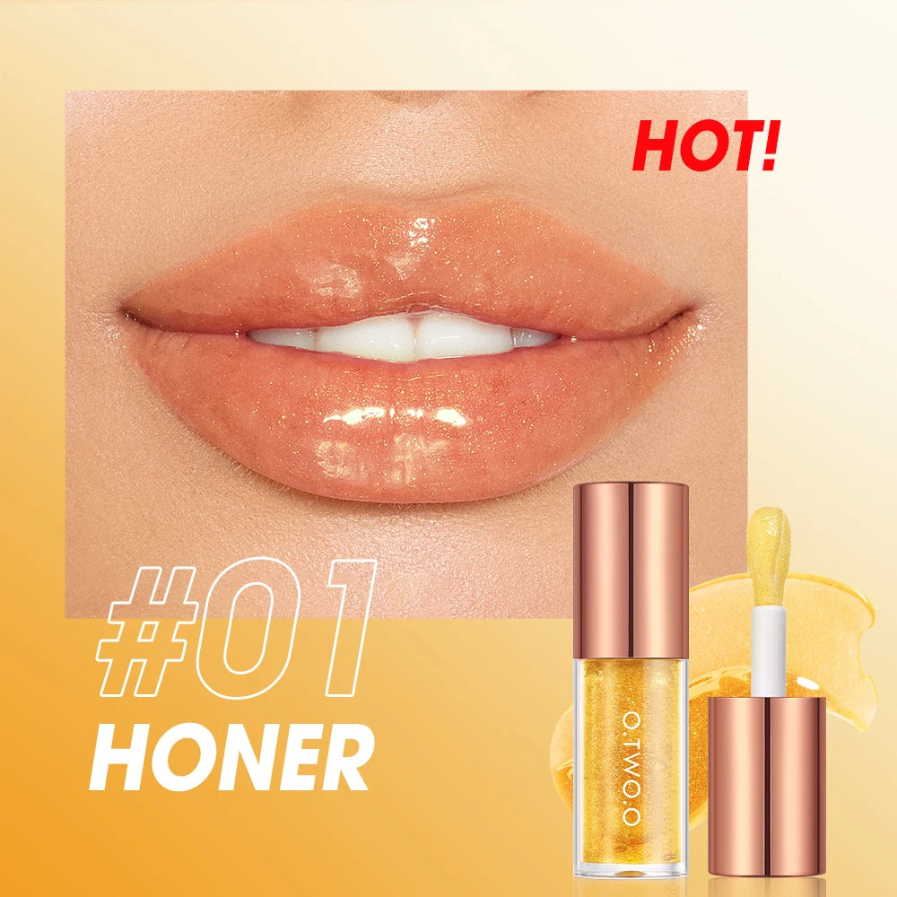O.TWO.O Lip Oil Gloss Plumper – Non-Sticky Moisturizing Shine