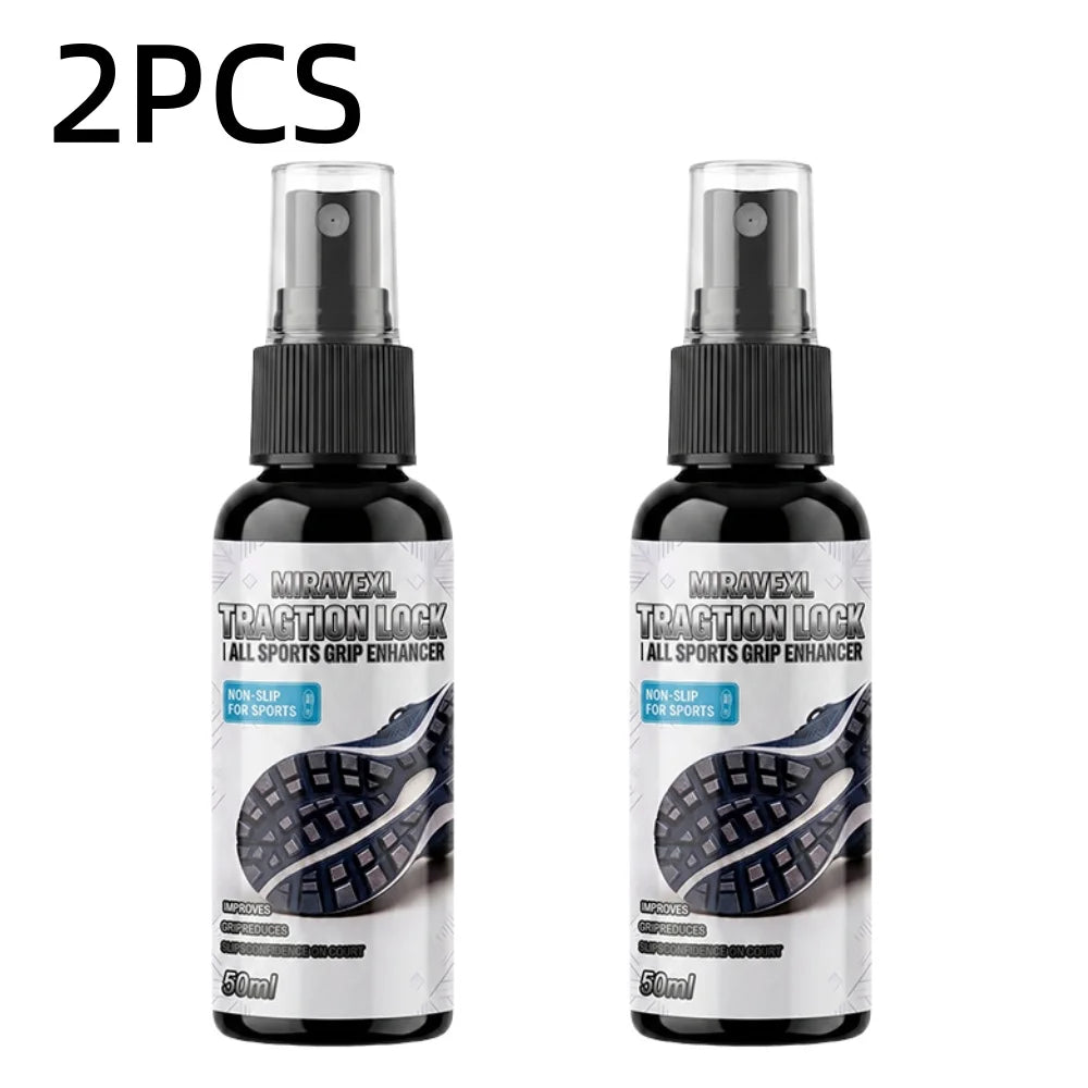 Shoe Grip Spray 50ml Anti-Slip Traction Enhancer Non-Slip Sole Liquid Athletic Footwear Fits Basketball Volleyball Tennis Sports Oasis Select 2PCS