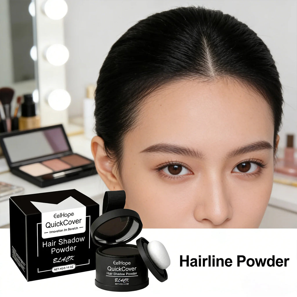 Eelhope Black Hairline Powder – Waterproof Root Cover 4g Hairline Cover Powder Oasis Select