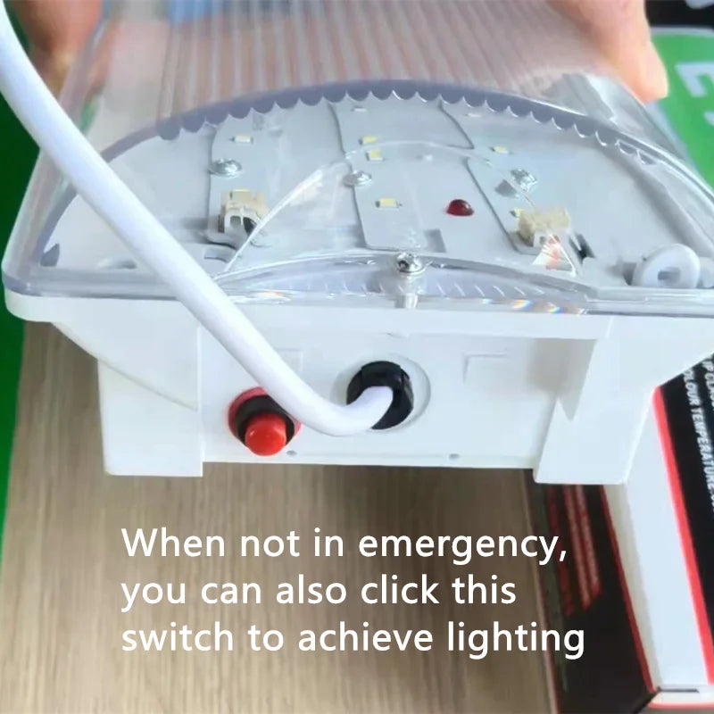 SHINEKNOT 8W LED Emergency Exit Light IP65 Rechargeable 3Hr