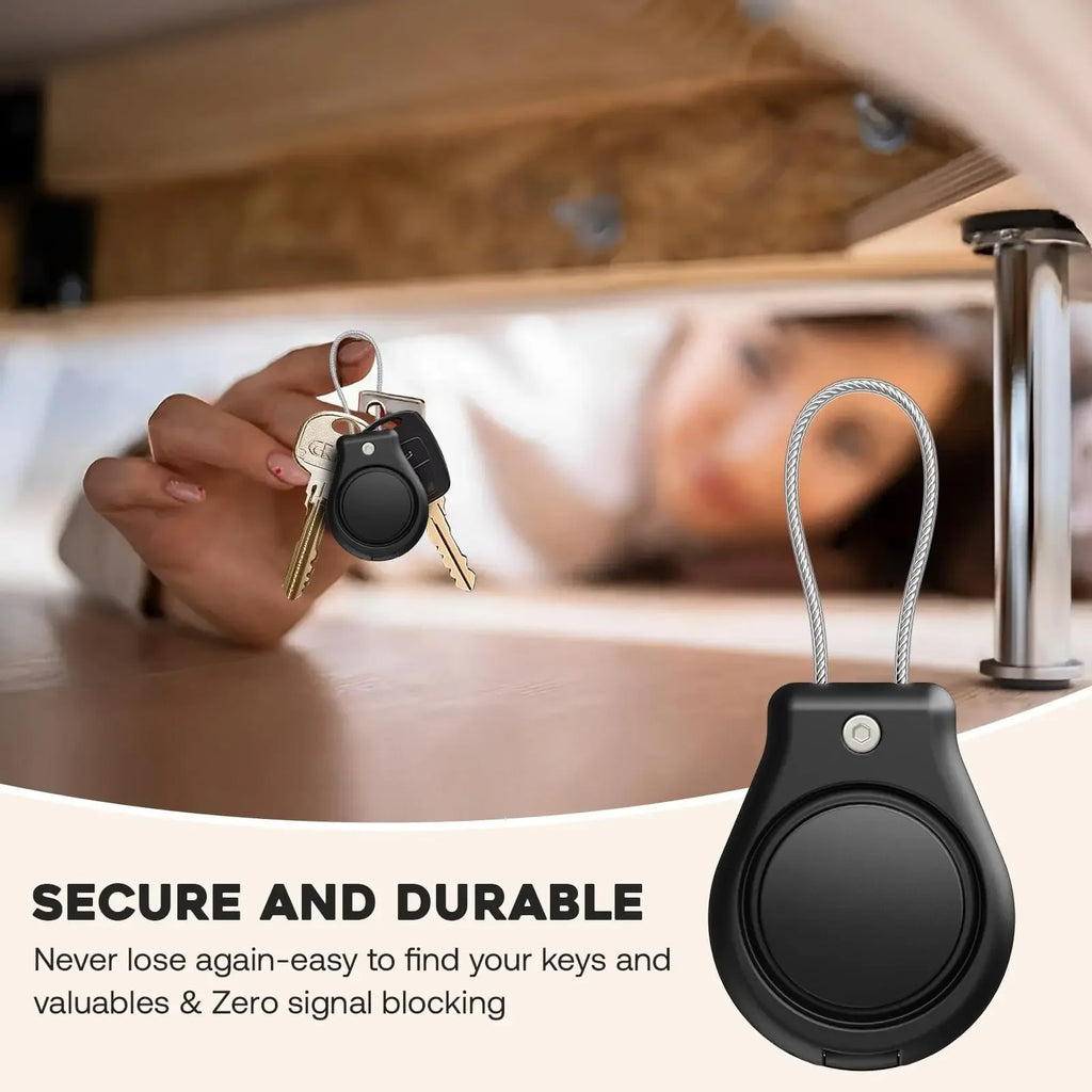 Waterproof Apple AirTag Case with Steel Cable Keychain Holder AirTag Protective Case Oasis Select