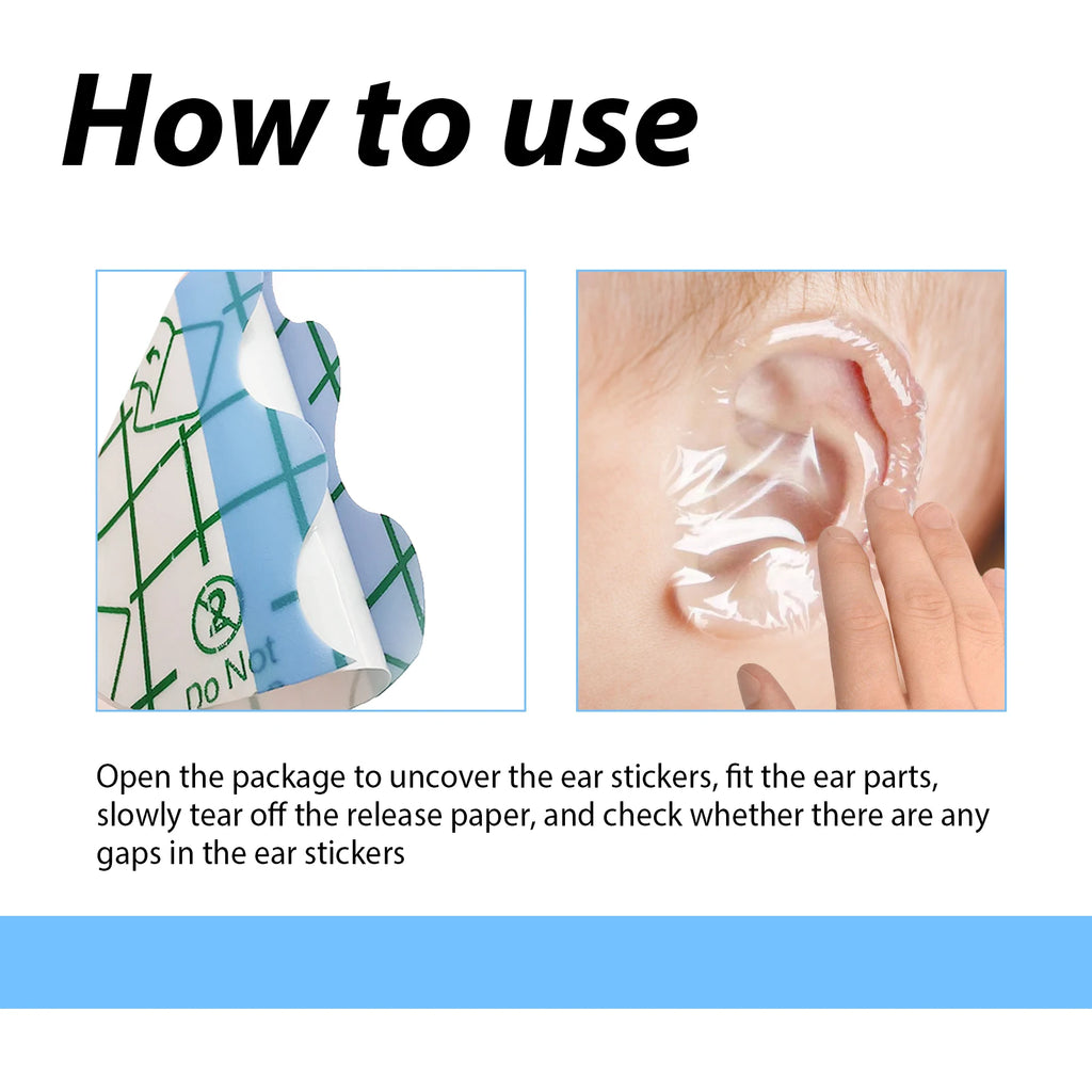 Baby Waterproof Ear Plugs Baby Swimming, Bathing, and Hair Washing Ear Protection Stickers Oasis Select