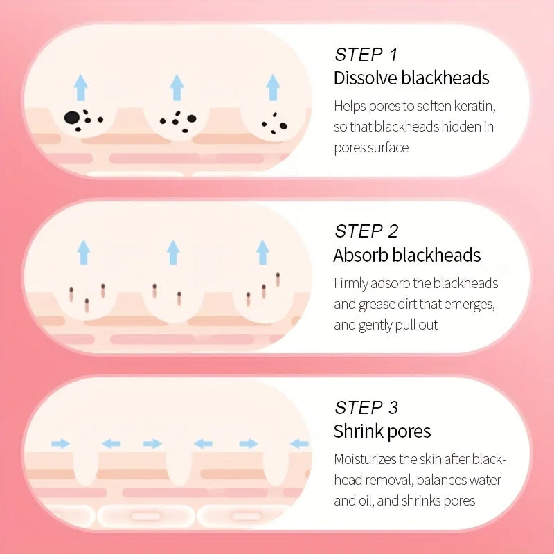 3-Step Blackhead Removal Nose Patch – Cleanse & Refine Pores Blackhead Nose Patch Oasis Select