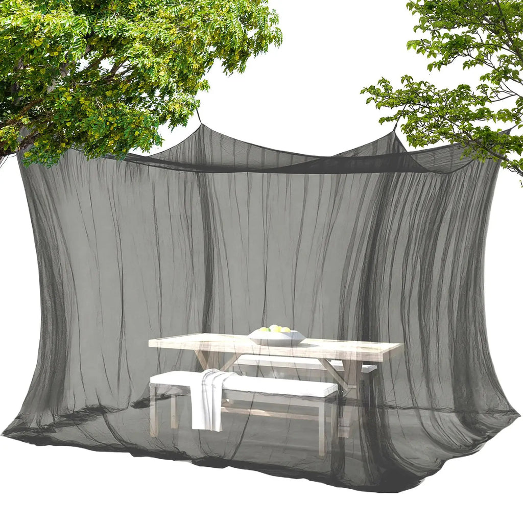 Camping Fly Net 300x300x250cm Mesh Canopy Fly Barrier Netting for Outdoor Patio Balcony Backyard Camping Yard Pergola Gazebo Oasis Select