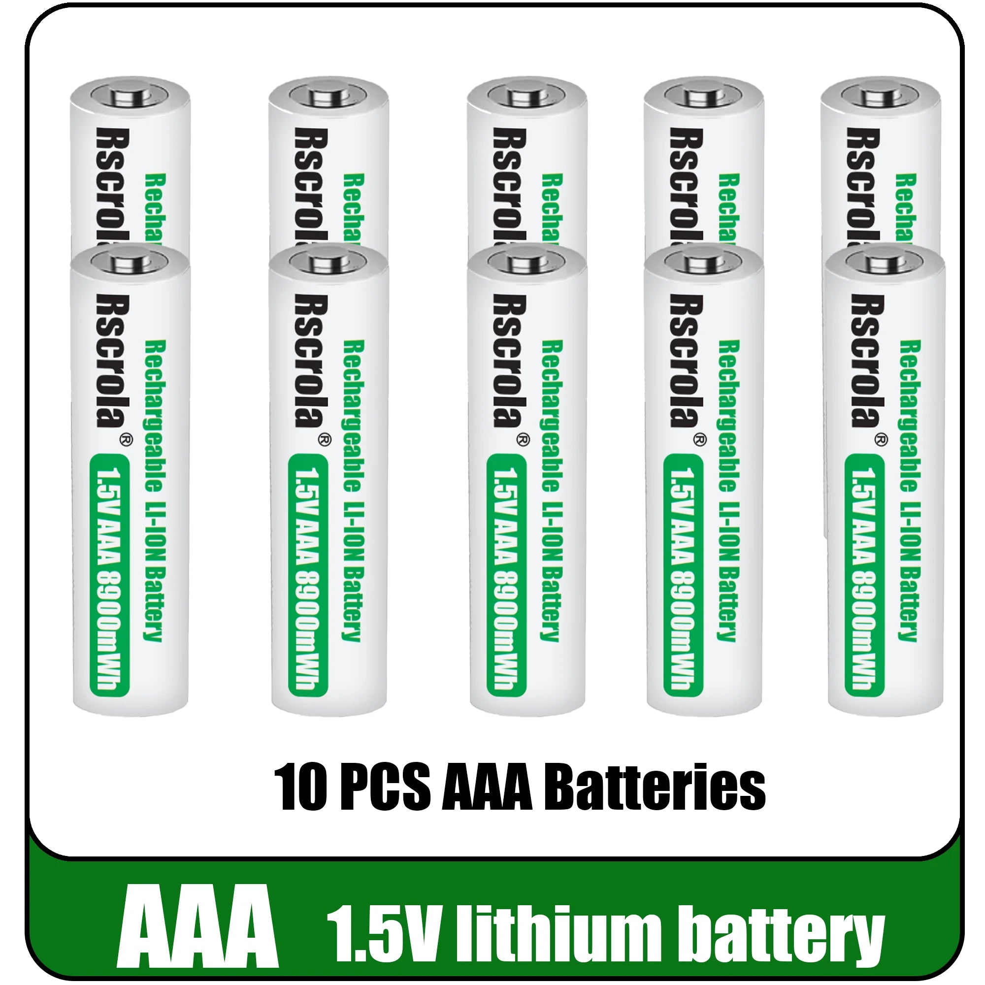 Universal Rechargeable 1.5V AAA 8900mWh Lithium ion Battery Fast charging with Charger for Camare Clock Mouse Fan Electric Toys Oasis Select 10 PCS Batteries 1.5V China Mainland