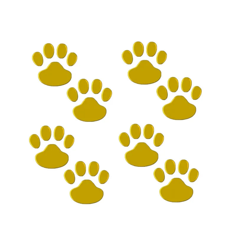 1/2/3/4pairs Door Mirror Cat Dog Footprint Puppy Claw Car Stickers Footprint Sticker Windshield Decals Bumper Car Window Decals Oasis Select Golden 4pairs
