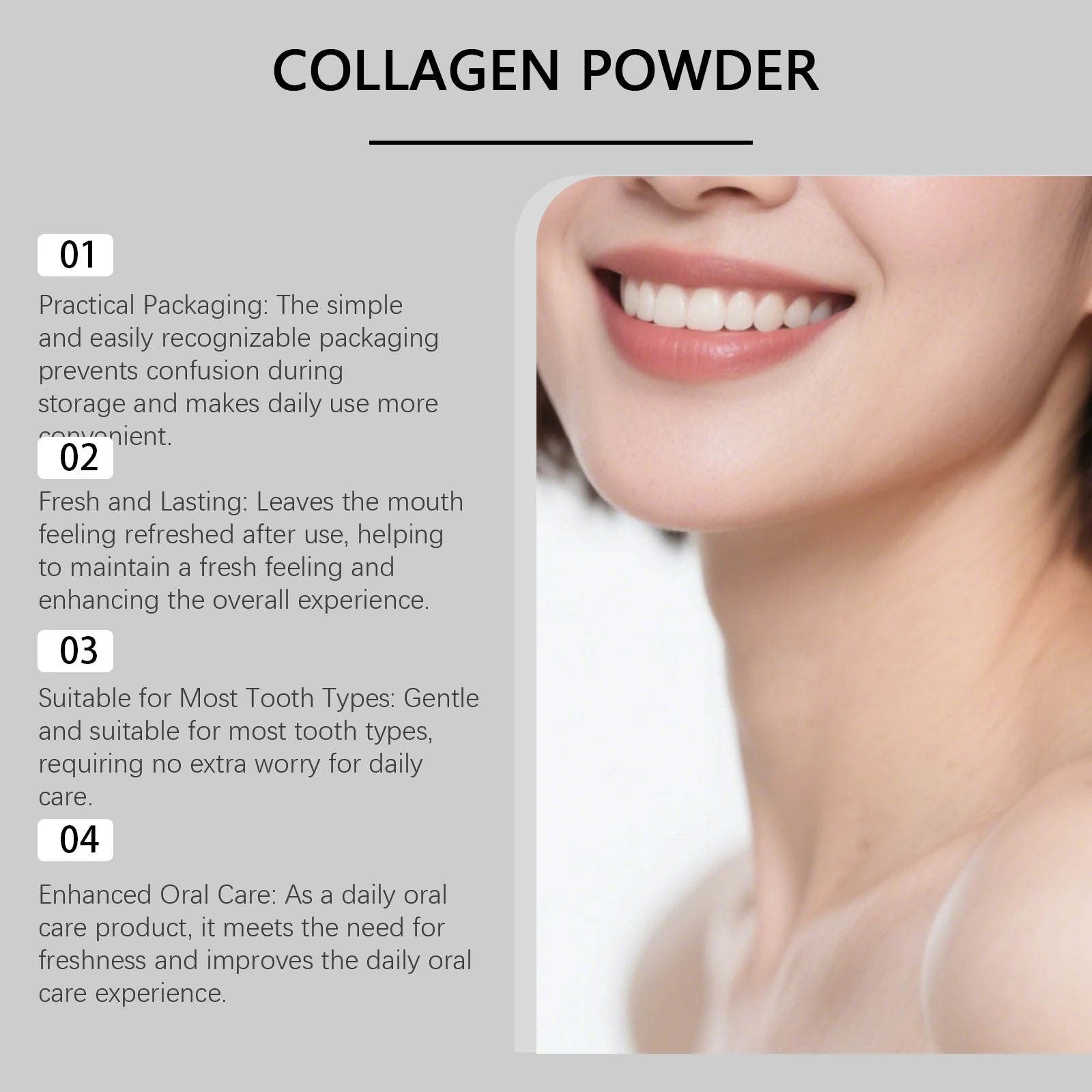 Collagen Tooth Powder – Whitening & Daily Oral Care 50g Tooth Powder Oasis Select