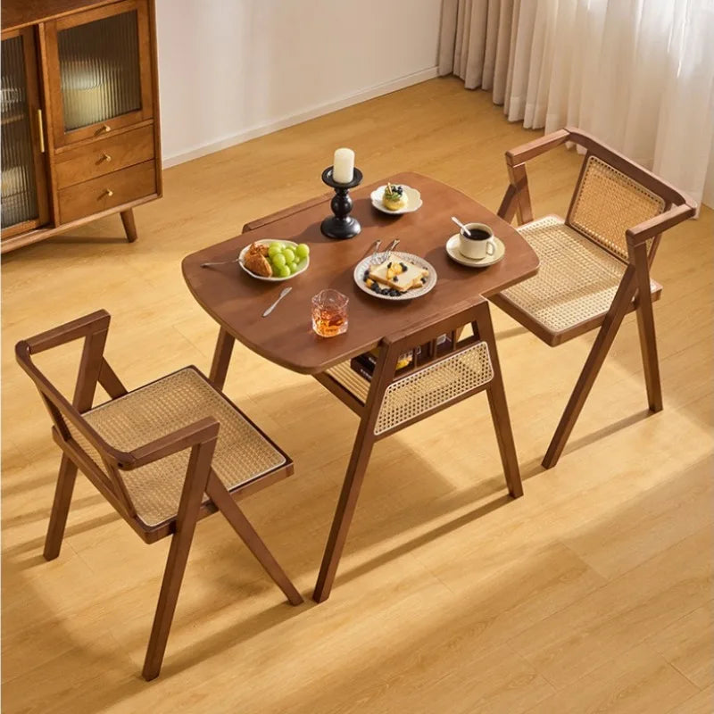 Balcony tea table and chair combination casual rattan chair one table and two chairs small tea table outdoor three-piece set Oasis Select