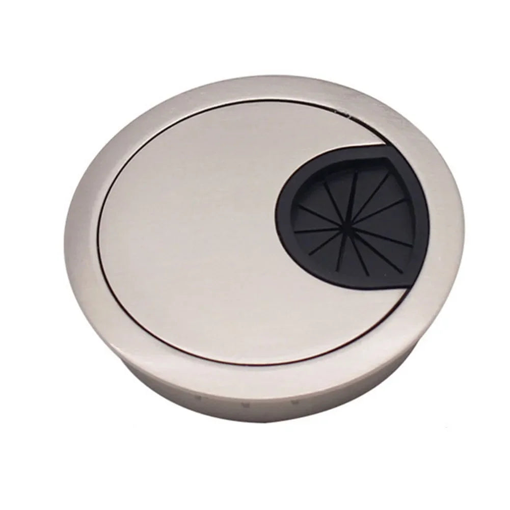 Mm Chrome Brush Cable Hole Cover Convenient Use Desktop Neat Detachable Body Detachable Design Easily Inserted Oasis Select Brushed 50MM China Mainland