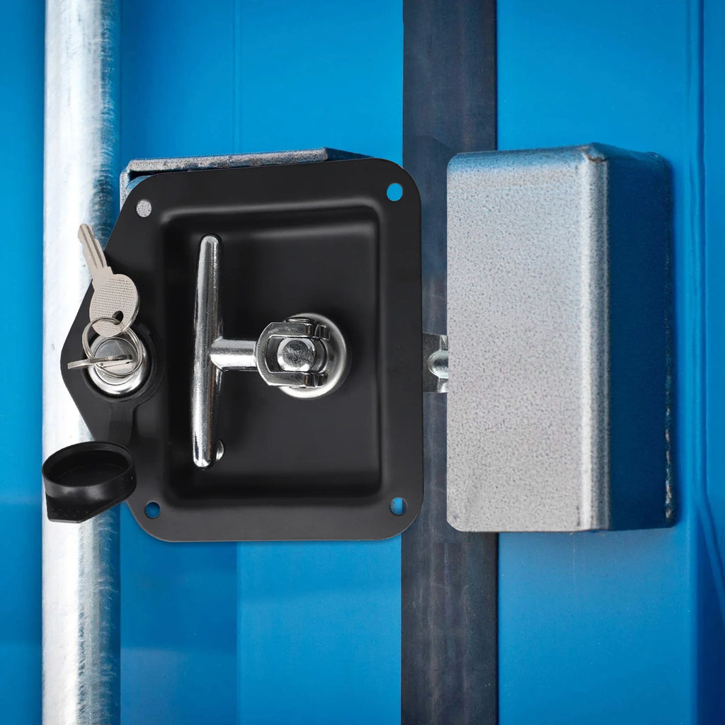 Easy Installation Lock Lock Key Black Truck Trailer Door Lock Easy Installation High-grade Material Portable Design Oasis Select