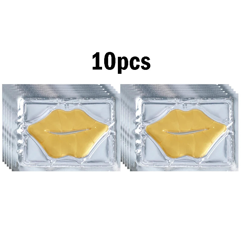 BIOAOUA Crystal Collagen Lip Mask – Plump & Moisturize Lips Collagen Lip Mask Oasis Select Gold 10pcs