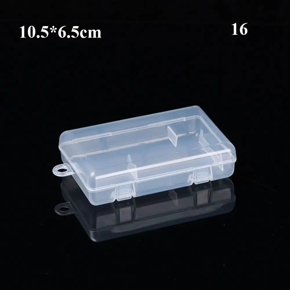 8Styles Plastic Storage Box Small Square Clear Black Box For Jewelry Diamond Embroidery Craft Bead Pill Home Storage Supply Oasis Select Type16