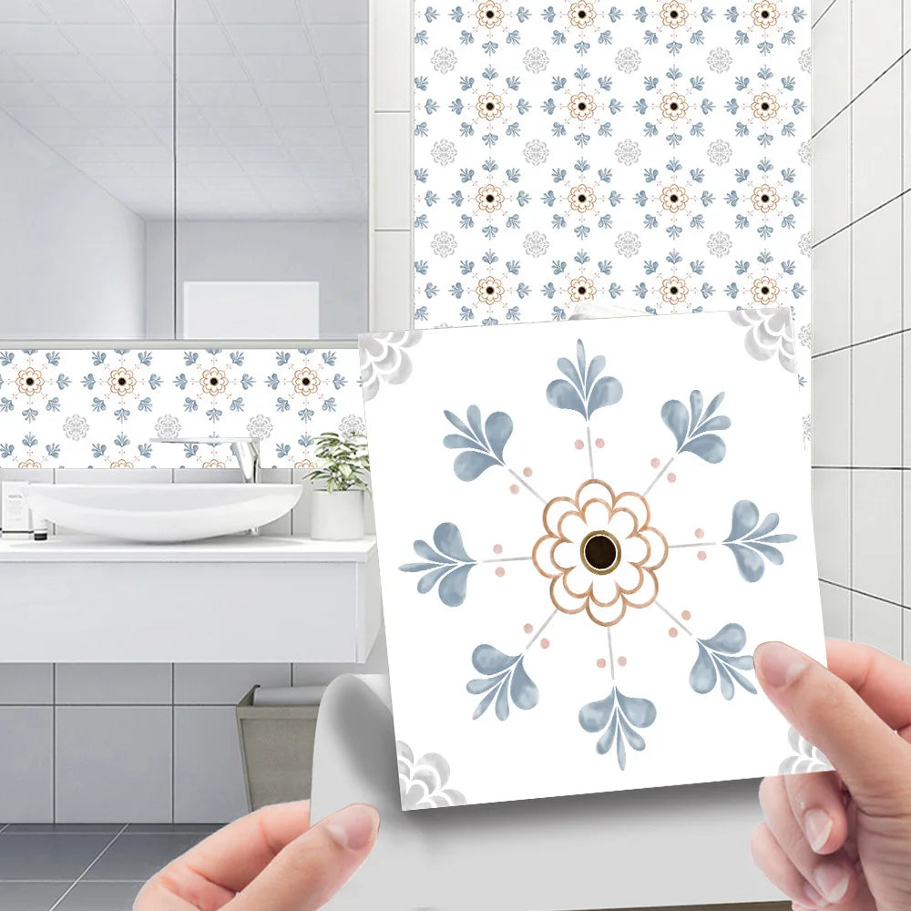 Crystal tiles pasted mosaic wall pasted retro tiles tiles pasted simple kitchen stove stickers pvc wall stickers Oasis Select CRY003 20pcs-20x20cm