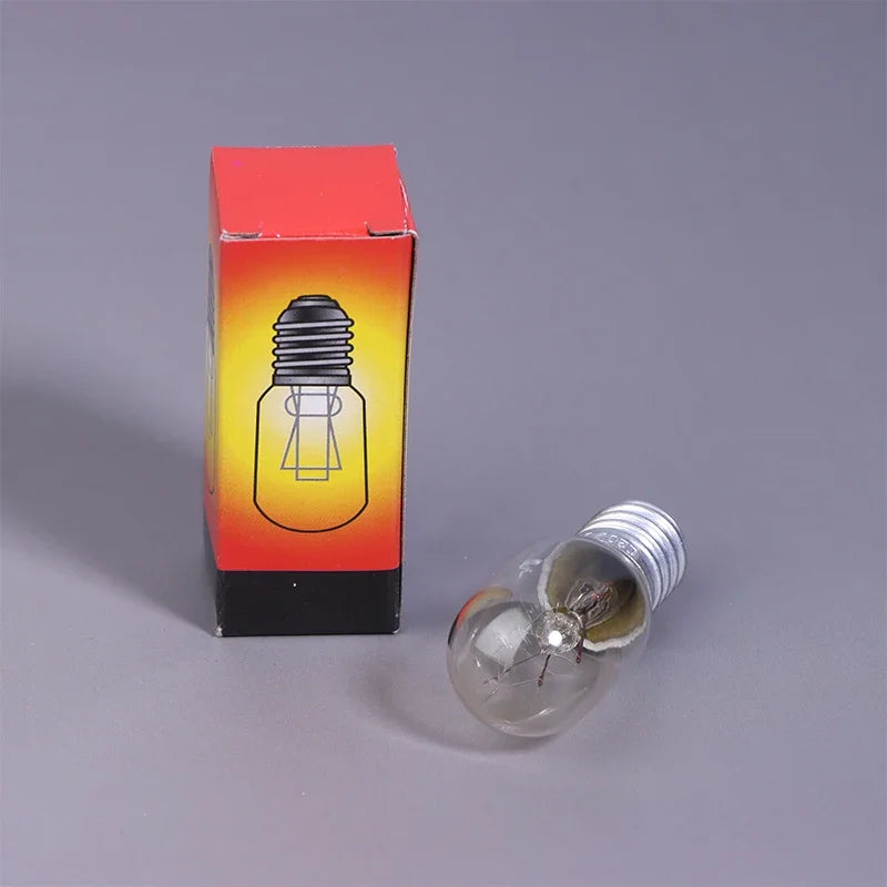 2Pcs E14 15W High Temperature Resistant Refrigerator Bulb Microwave Oven Replacement Light Toaster/Steam Bulb Light Oasis Select
